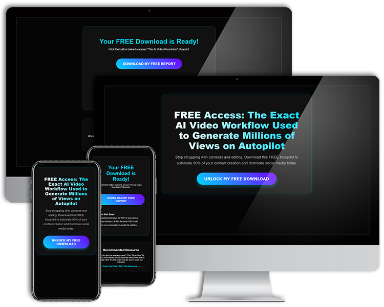 Mobile Responsive Lead Capture and Delivery Pages
